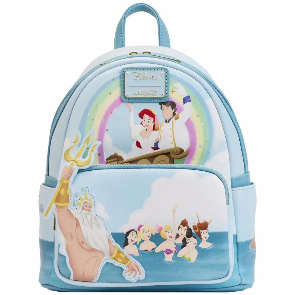 The Little Mermaid (1989) - Triton’s Gift 10” Faux Leather Mini Backpack