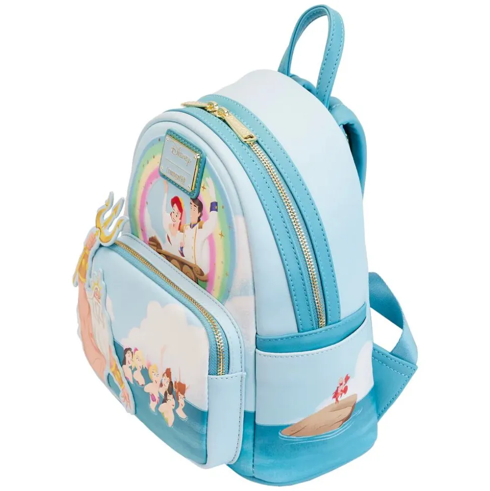 The Little Mermaid (1989) - Triton’s Gift 10” Faux Leather Mini Backpack