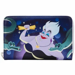 The Little Mermaid (1989) - Ursula Lair Glow in the Dark 4” Faux Leather Zip-Around Wallet