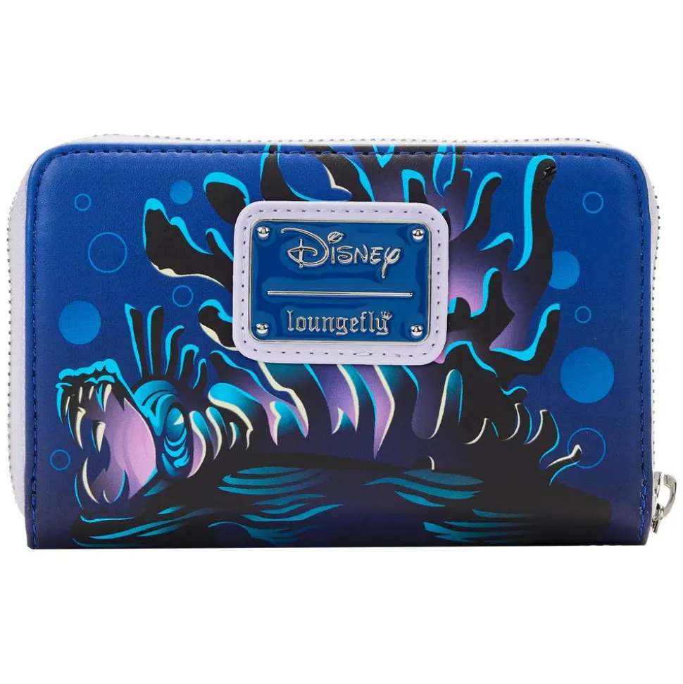 The Little Mermaid (1989) - Ursula Lair Glow in the Dark 4” Faux Leather Zip-Around Wallet