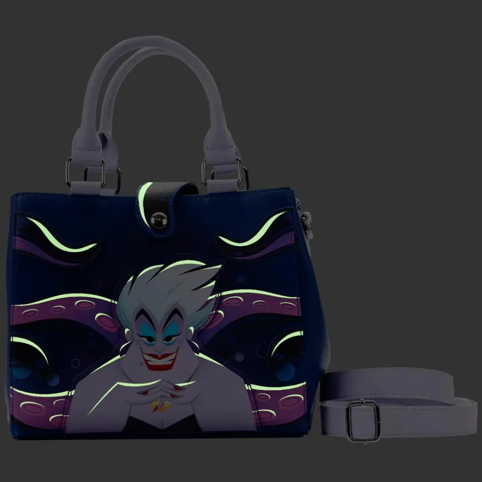The Little Mermaid (1989) - Ursula Plotting Glow in the Dark 6” Faux Leather Crossbody Bag
