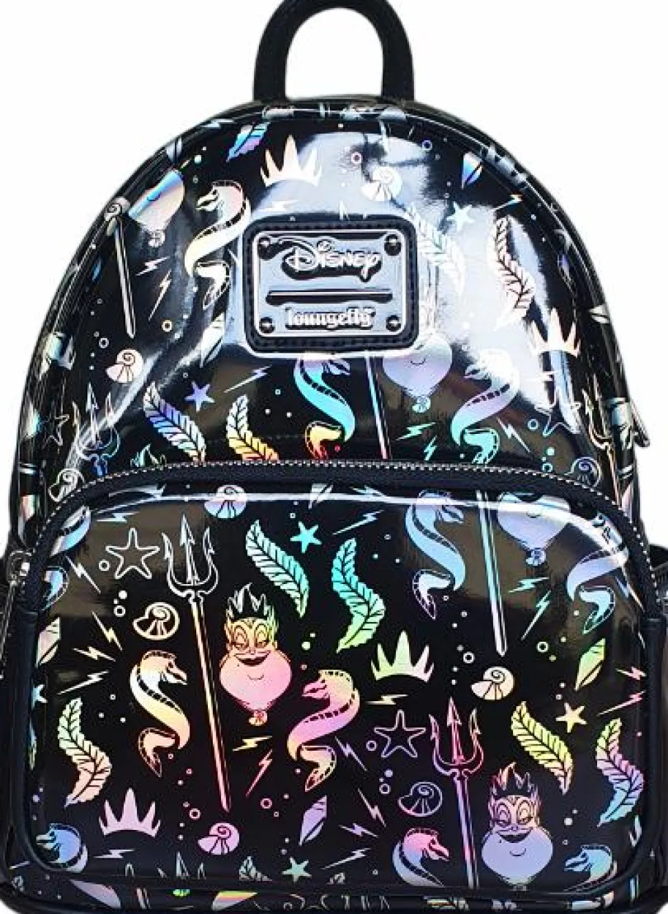 The Little Mermaid (1989) - Ursula Iridescent 10" Faux Leather Mini Backpack