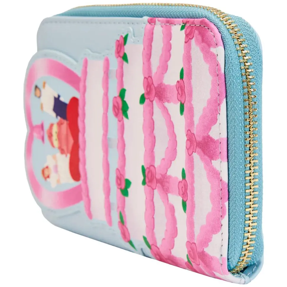 The Little Mermaid (1989) - Wedding Cake 4” Faux Leather Zip-Around Wallet