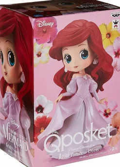 The Little Mermaid - Ariel in Pink Princess Dress Ver. B Q Posket 6” PVC Statue