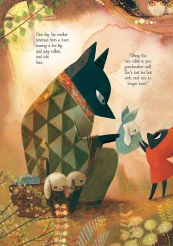 The Little Red Wolf by Amelie Flechais Paperback Book