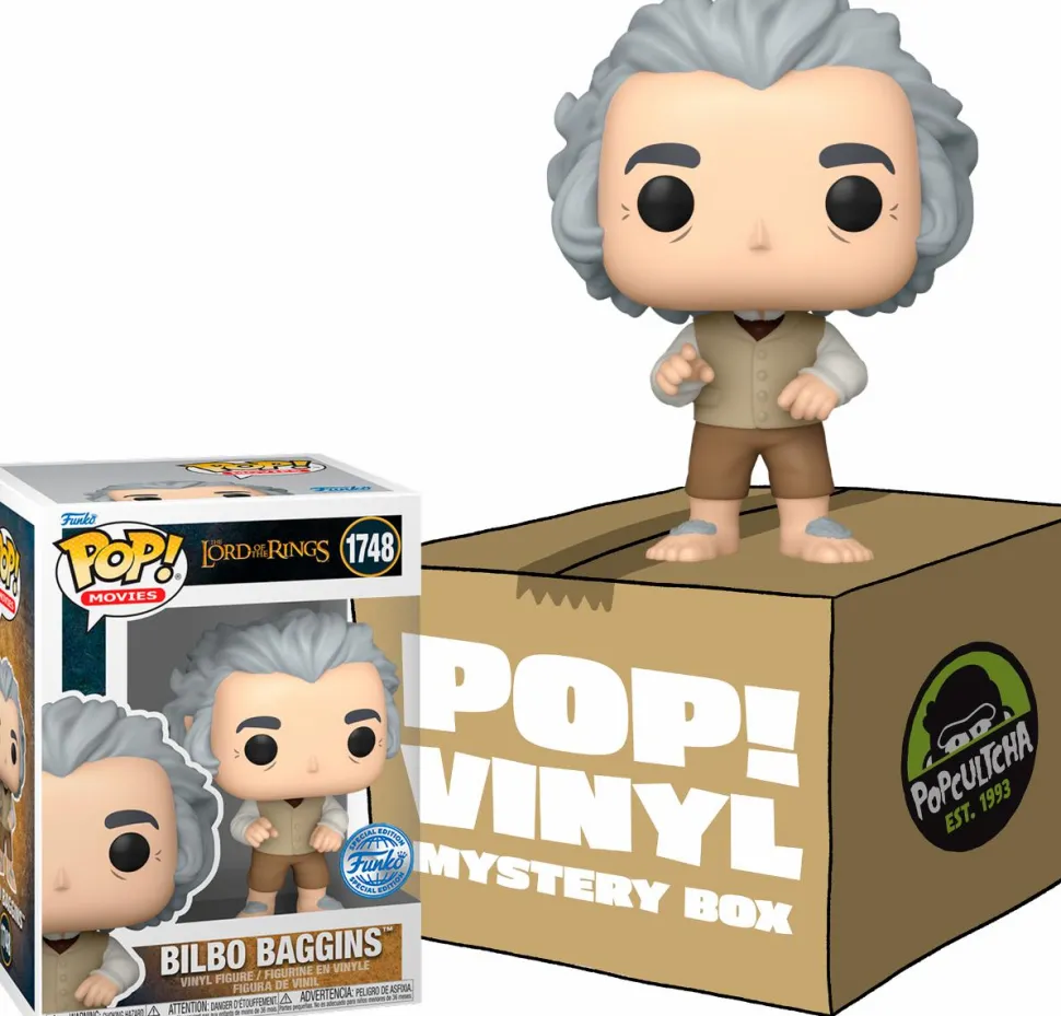 The Lord of the Rings - Bilbo Baggins Mystery Box (Includes Bilbo & 3 Exclusive Pop! Vinyl Figures)