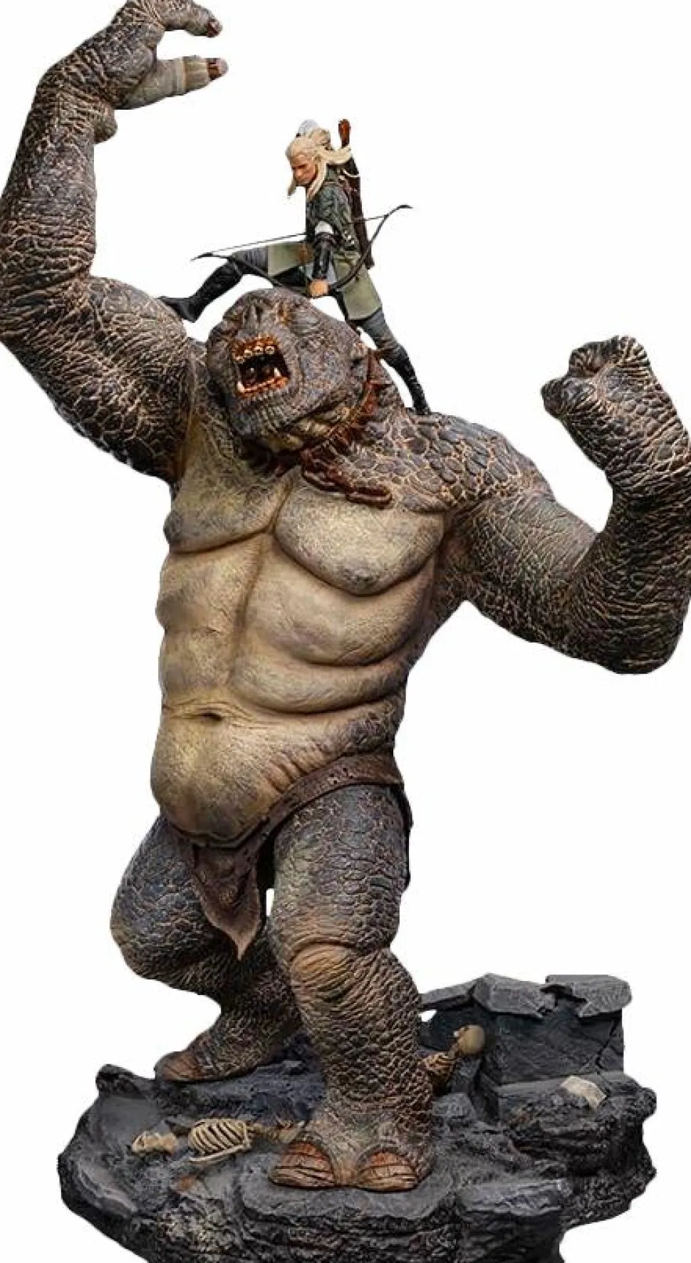 The Lord of the Rings - Cave Troll & Legolas 1/10th Scale Diorama Statue