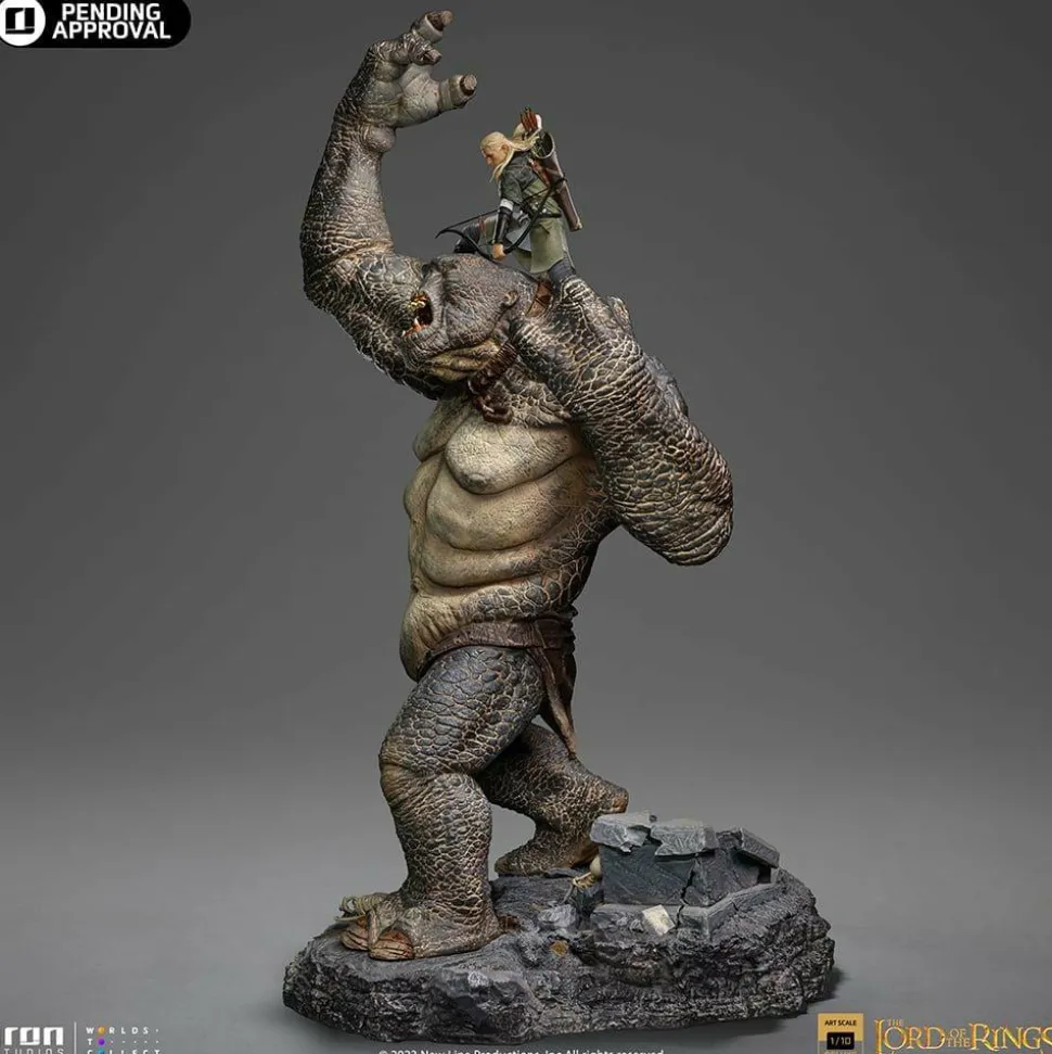 The Lord of the Rings - Cave Troll & Legolas 1/10th Scale Diorama Statue
