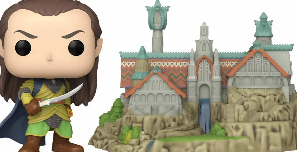 The Lord of the Rings - Elrond with Rivendell Pop! Town Vinyl Figure