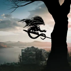 The Lord of the Rings - Fell Beast Corten Steel Metalbird Silhouette Decoration