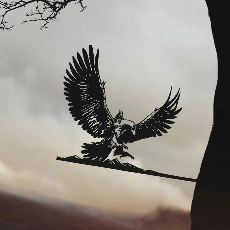 The Lord of the Rings - Gandalf on Gwaihir Corten Steel Metalbird Silhouette Decoration