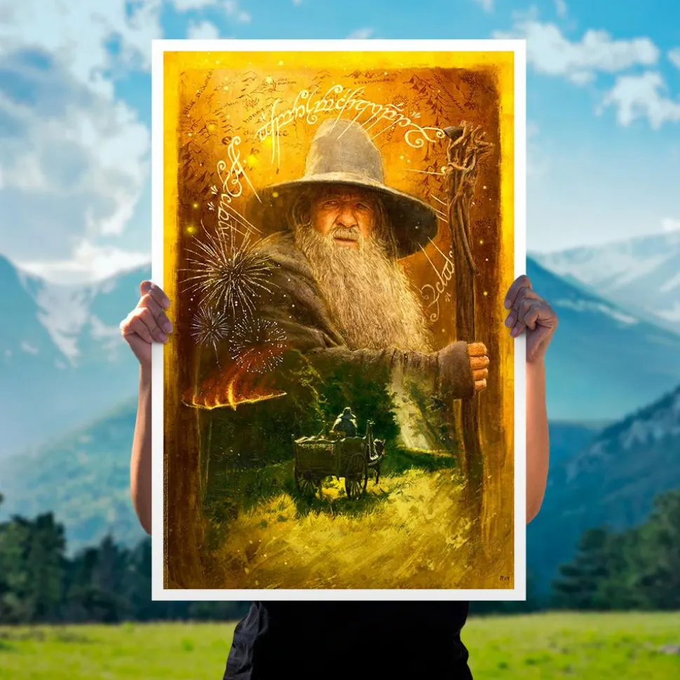 The Lord of the Rings - Gandalf Arrives Fine Art Print by Ignacio RC