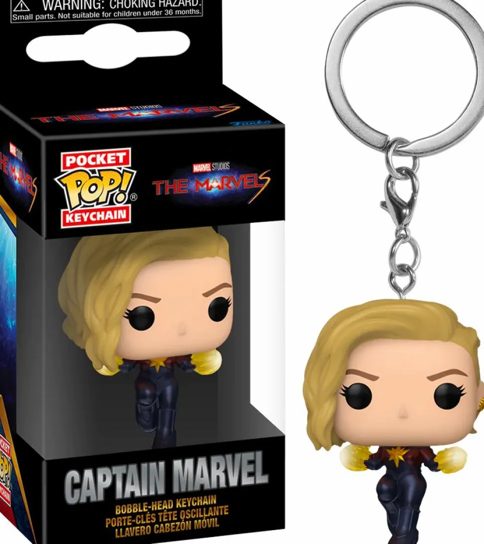 The Marvels (2023) - Captain Marvel Pocket Pop! Keychain
