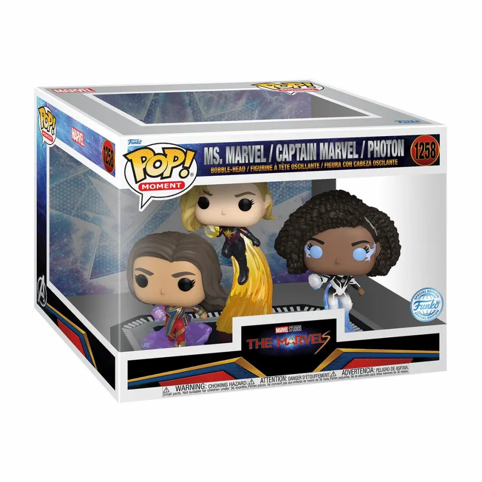 The Marvels (2023) - Captain Marvel, Ms. Marvel & Photon Pop! Moment Vinyl Figure