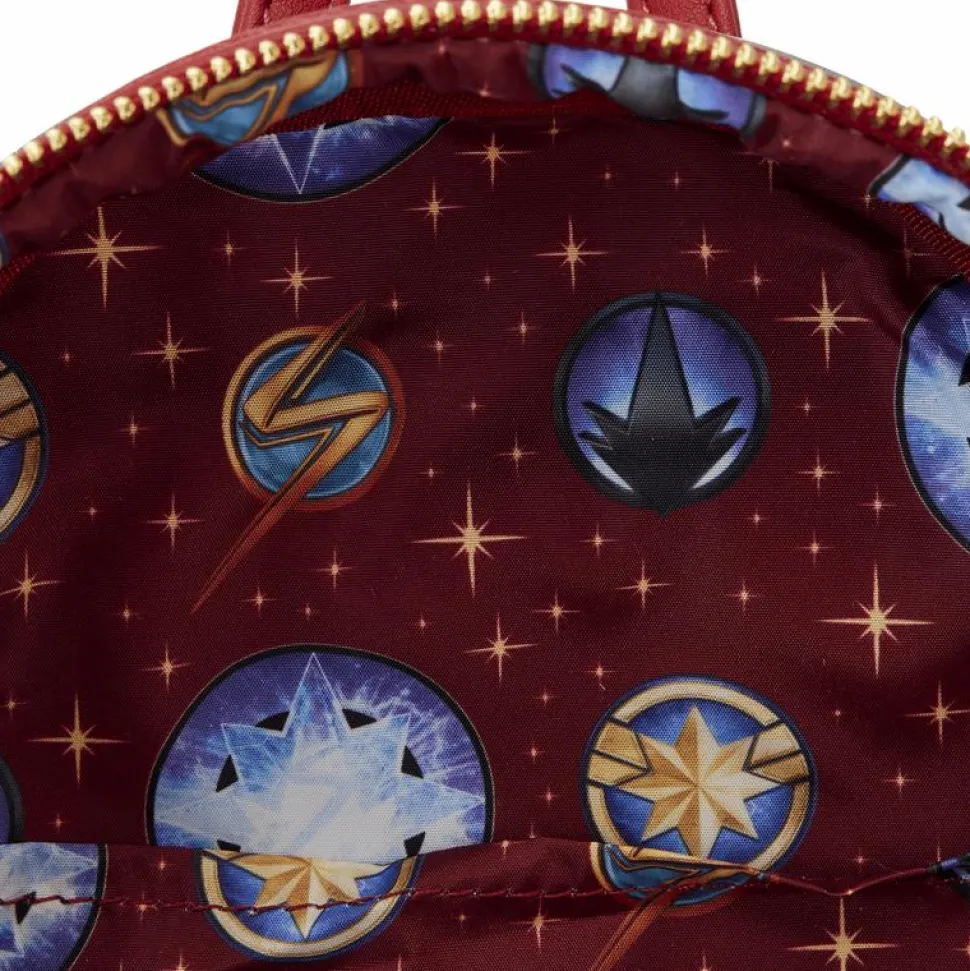 The Marvels (2023) - Symbol Glow in the Dark 10” Faux Leather Mini Backpack