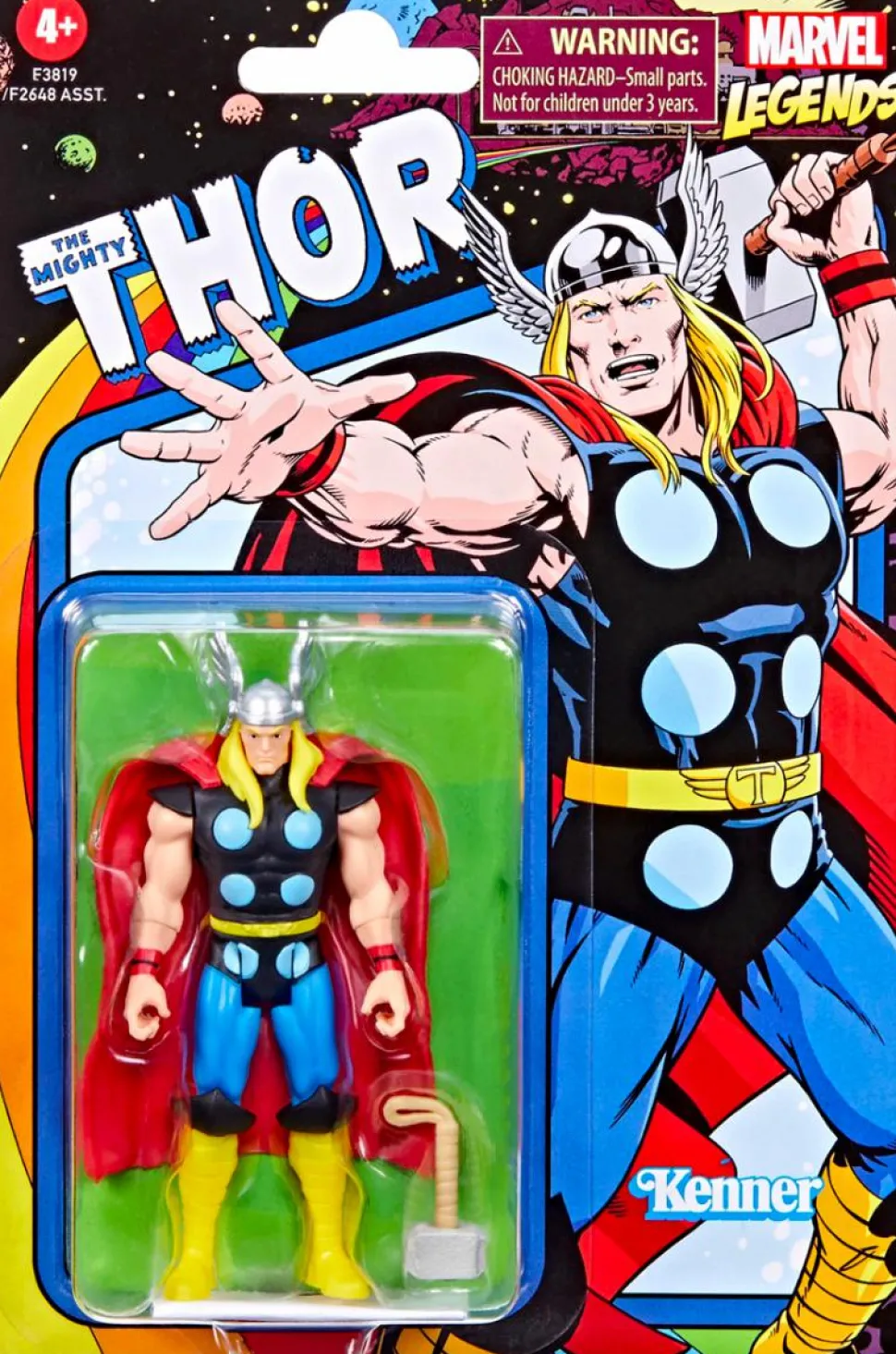 The Mighty Thor - Thor Retro Marvel Legends Kenner 3.75” Action Figure