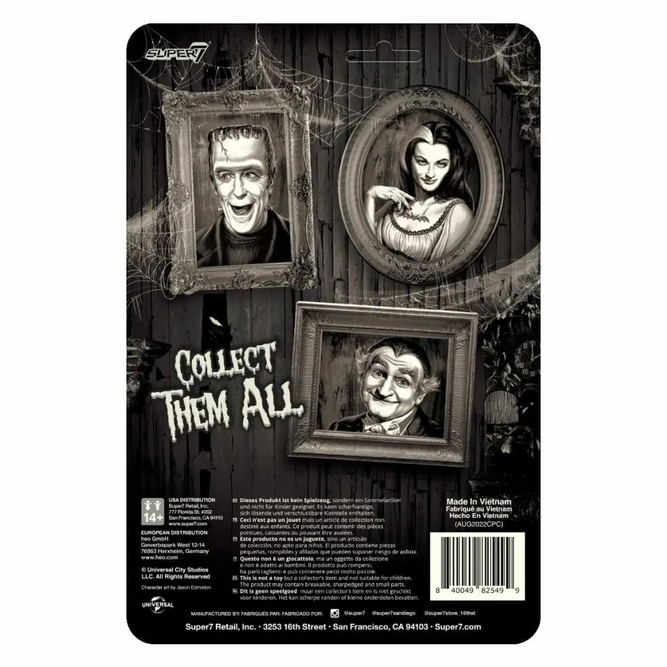 The Munsters - Herman Munster Grayscale ReAction 3.75” Action Figure