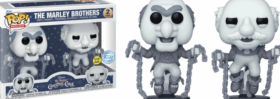 The Muppet Christmas Carol (1992) - The Marley Brothers Glow-in-the-Dark Pop! Vinyl Figure 2-Pack (Popcultcha Exclusive)