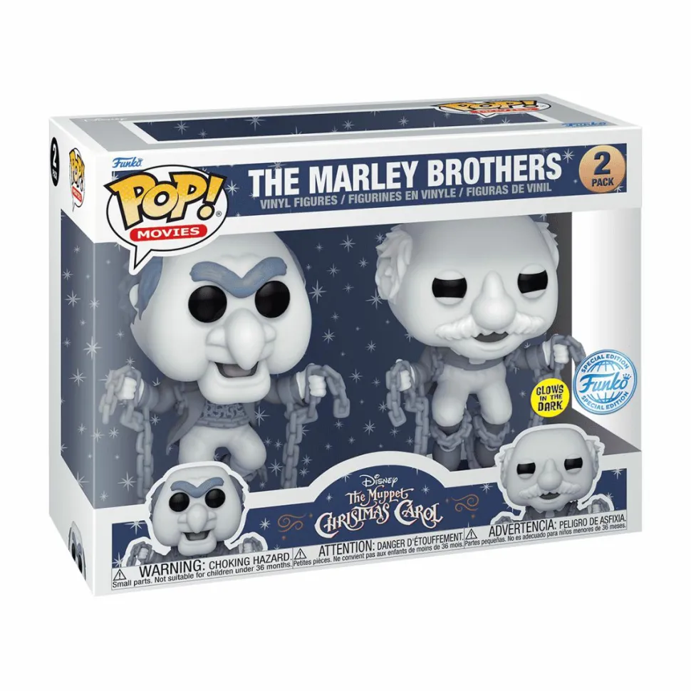 The Muppet Christmas Carol (1992) - The Marley Brothers Glow-in-the-Dark Pop! Vinyl Figure 2-Pack (Popcultcha Exclusive)