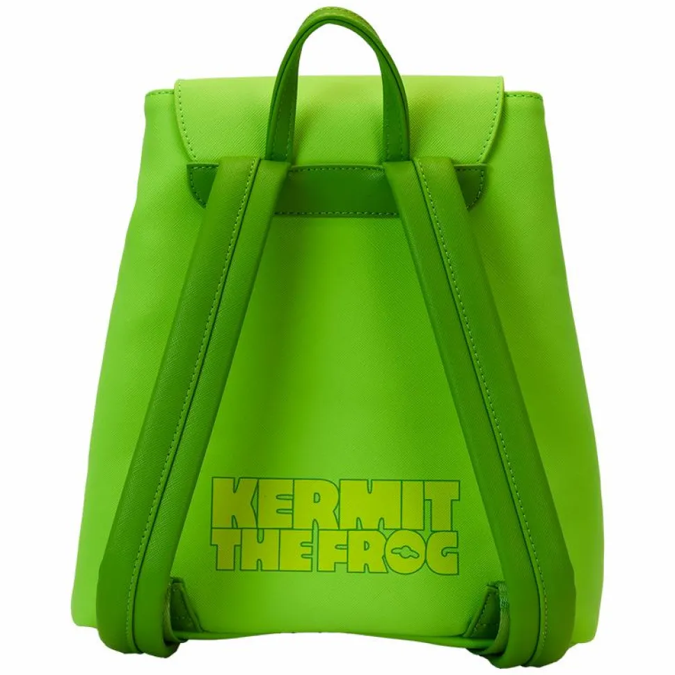 The Muppets - Kermit the Frog 11" Faux Leather Mini Backpack