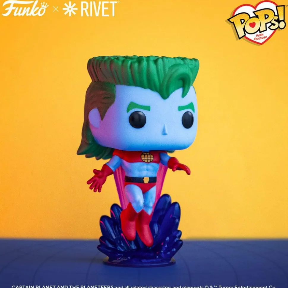 The New Adventures of Captain Planet - Captain Planet Pops! with Purpose Pop! Vinyl Figure (Popcultcha Exclusive)