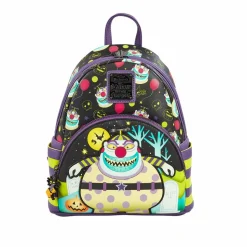 The Nightmare Before Christmas - Clown Glow in the Dark 10" Faux Leather Mini Backpack