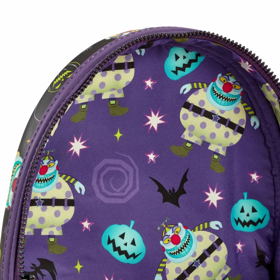 The Nightmare Before Christmas - Clown Glow in the Dark 10" Faux Leather Mini Backpack