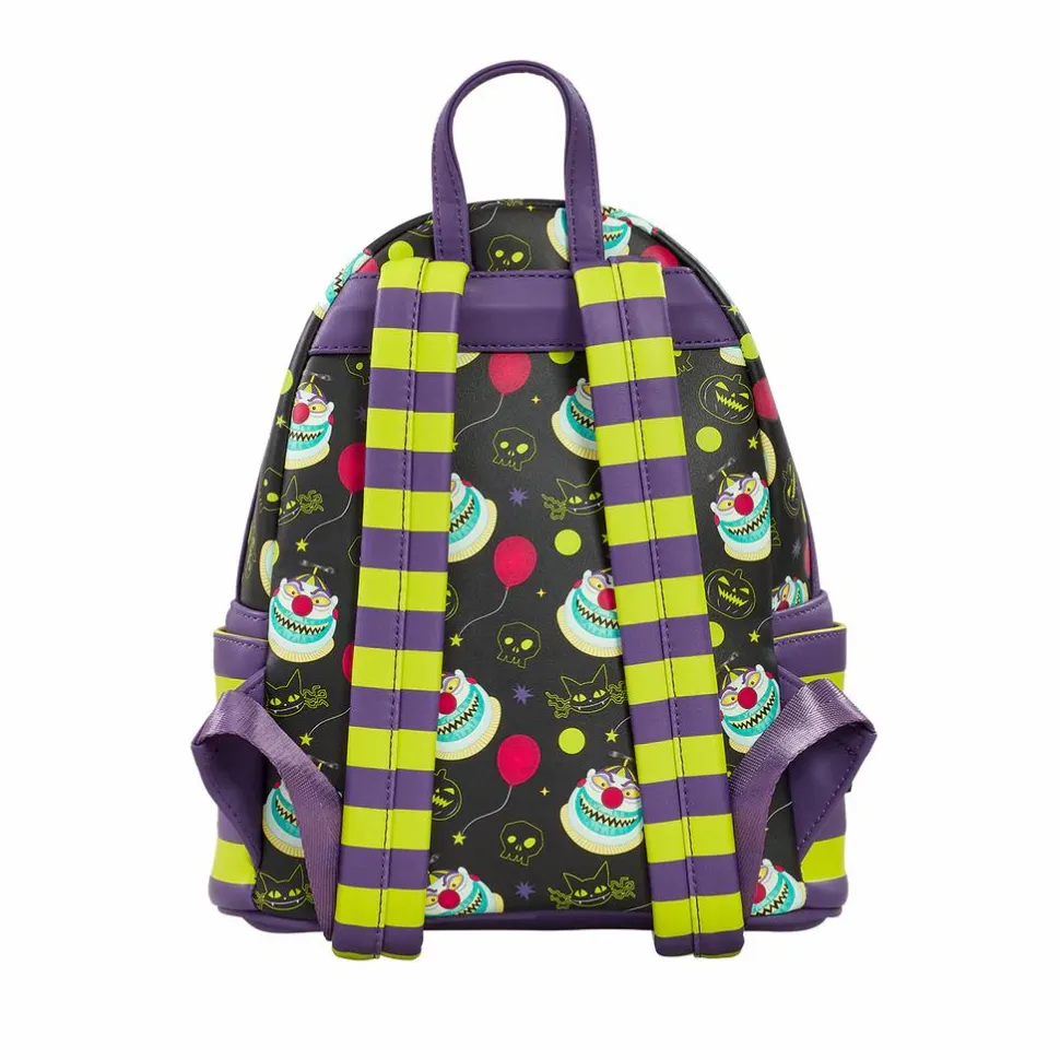 The Nightmare Before Christmas - Clown Glow in the Dark 10" Faux Leather Mini Backpack