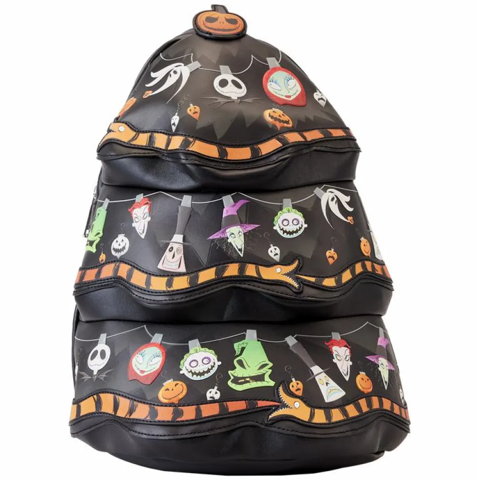 The Nightmare Before Christmas - Tree String Lights Glow in the Dark 13" Faux Leather Mini Backpack