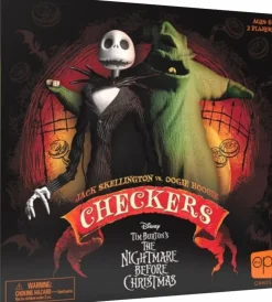 The Nightmare Before Christmas - Jack Skellington vs. Oogie Boogie Checkers Board Game