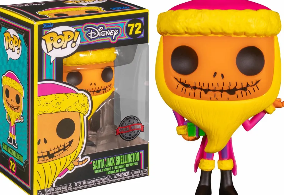 The Nightmare Before Christmas - Blacklight Santa Jack Is Coming To Pop! Vinyl Bundle (Set of 7)