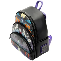 The Nightmare Before Christmas - Lock, Shock, Barrel & Oogie Boogie Glow in the Dark 10” Faux Leather Mini Backpack