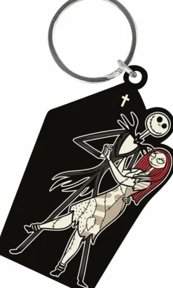 The Nightmare Before Christmas - Jack & Sally Coffin Rubber Keychain