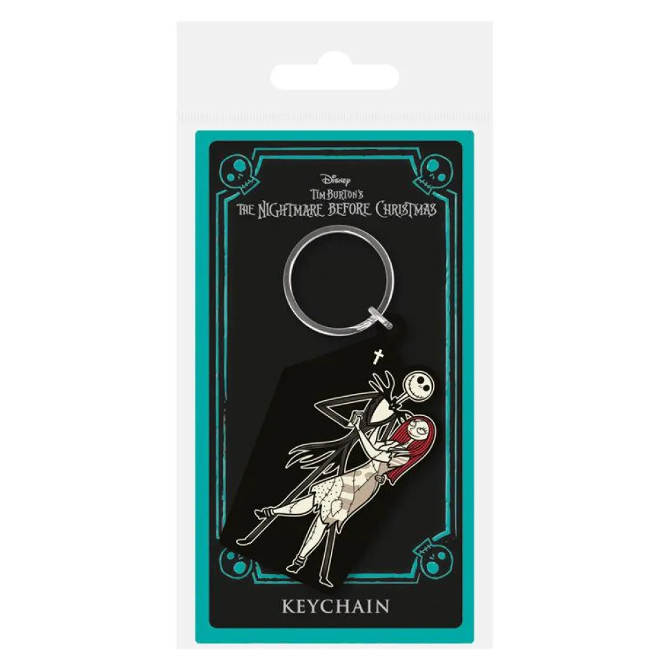 The Nightmare Before Christmas - Jack & Sally Coffin Rubber Keychain