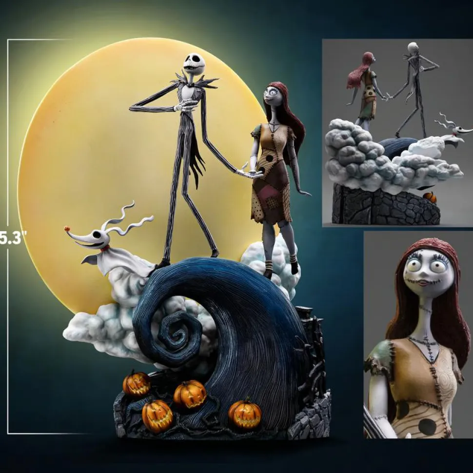 The Nightmare Before Christmas - Jack & Sally Deluxe 1/10th Scale Statue