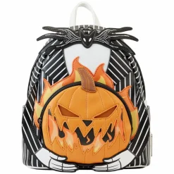 The Nightmare Before Christmas - Pumpkin Head Jack Glow in the Dark 10" Faux Leather Mini Backpack