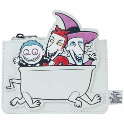 The Nightmare Before Christmas - Lock, Shock & Barrel Bathtub 4" Faux Leather Card Holder