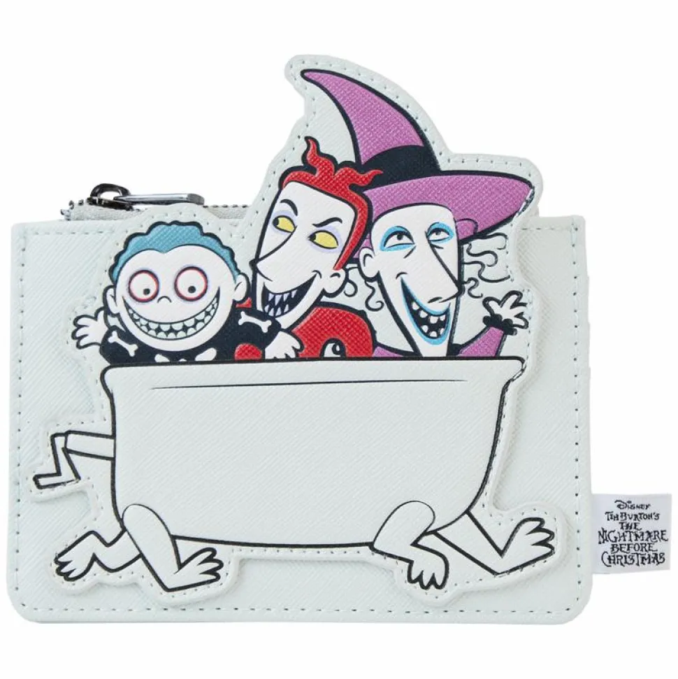 The Nightmare Before Christmas - Lock, Shock & Barrel Bathtub 4" Faux Leather Card Holder
