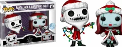The Nightmare Before Christmas - Santa Jack & Christmas Sally 30th Anniversary Diamond Glitter Pop! Vinyl Figure 2-Pack (Popcultcha Exclusive)