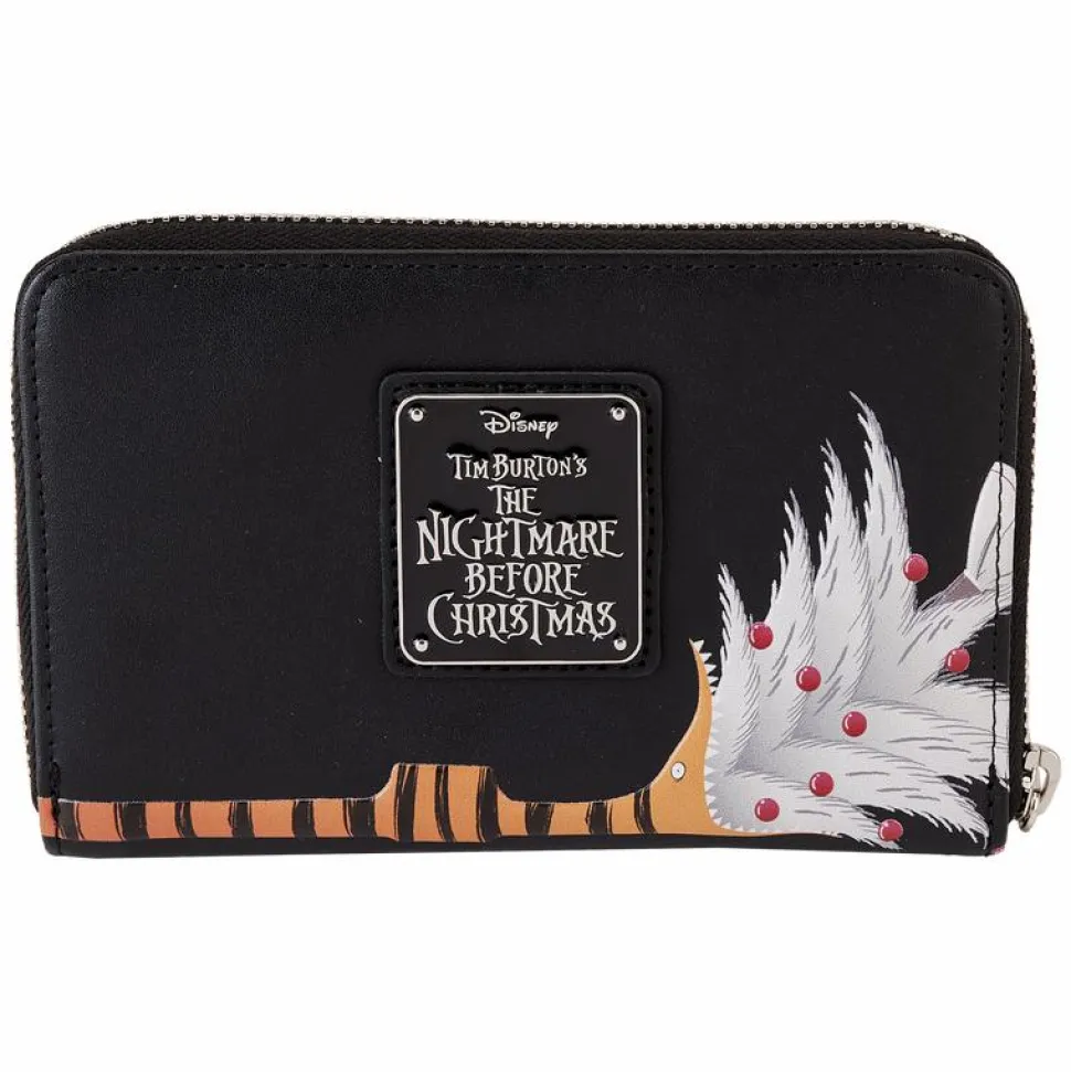 The Nightmare Before Christmas - Tree String Lights Glow in the Dark 4" Faux Leather Zip-Around Wallet