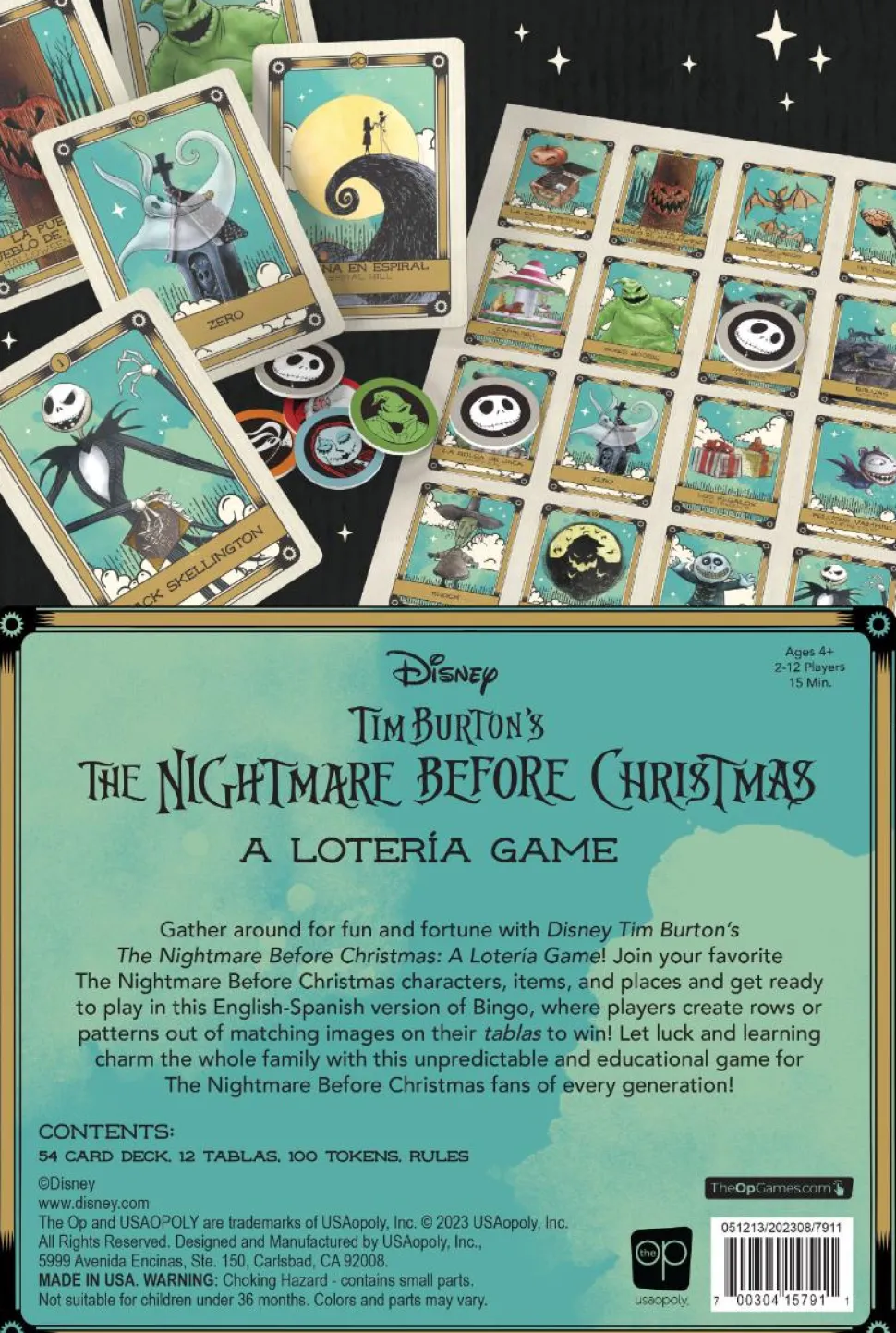 The Nightmare Before Christmas - A Loteria Board Game
