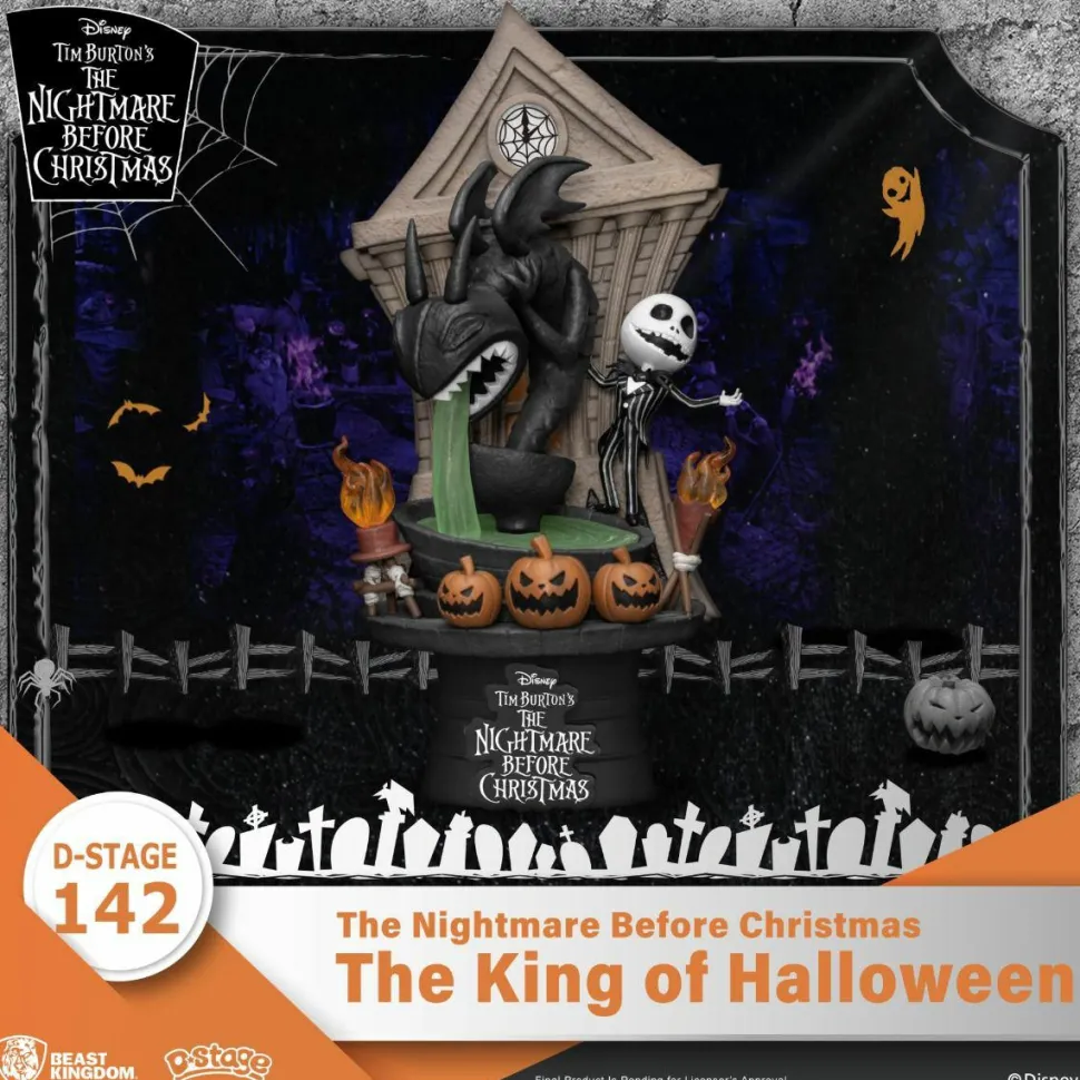 The Nightmare Before Christmas - Jack Skellington: The King of Halloween D-Stage 6" Diorama Statue