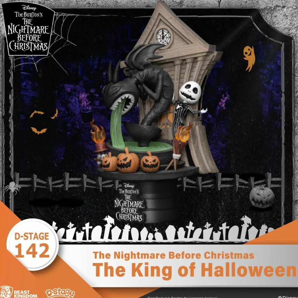 The Nightmare Before Christmas - Jack Skellington: The King of Halloween D-Stage 6" Diorama Statue