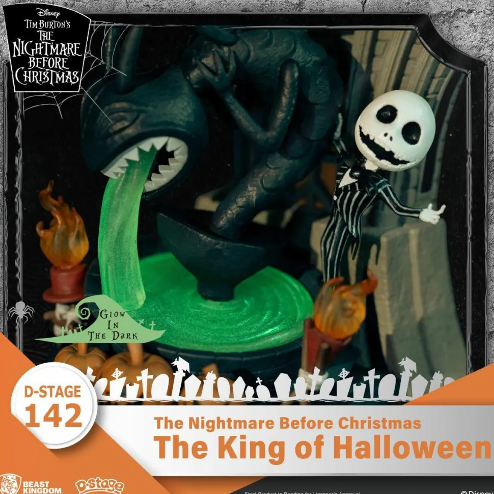 The Nightmare Before Christmas - Jack Skellington: The King of Halloween D-Stage 6" Diorama Statue