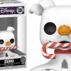 The Nightmare Before Christmas 30th Anniversary - Zero with Candy Cane Pop! Vinyl Figure