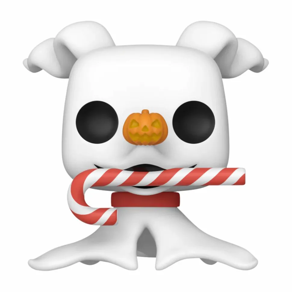 The Nightmare Before Christmas 30th Anniversary - Zero with Candy Cane Pop! Vinyl Figure