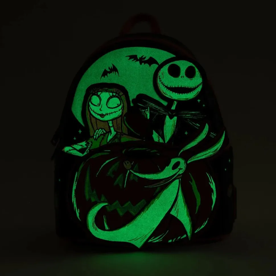 The Nightmare Before Christmas - Disney 100 Glow in the Dark 10" Faux Leather Mini Backpack