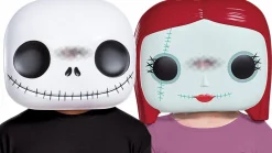 The Nightmare Before Christmas - Jack Skellington & Sally Funko Pop! Vacuform Mask Bundle (Set of 2)