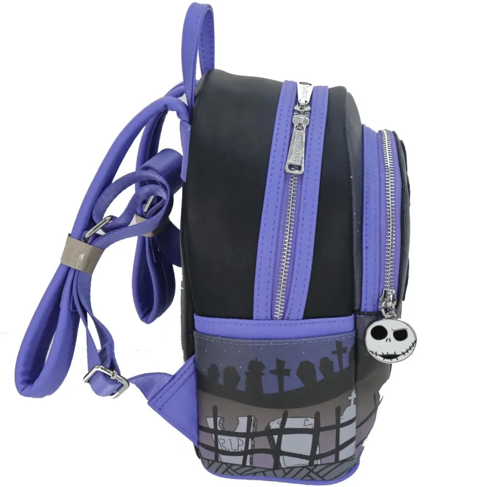 The Nightmare Before Christmas - Zero Doghouse Glow in the Dark 10” Faux Leather Mini Backpack
