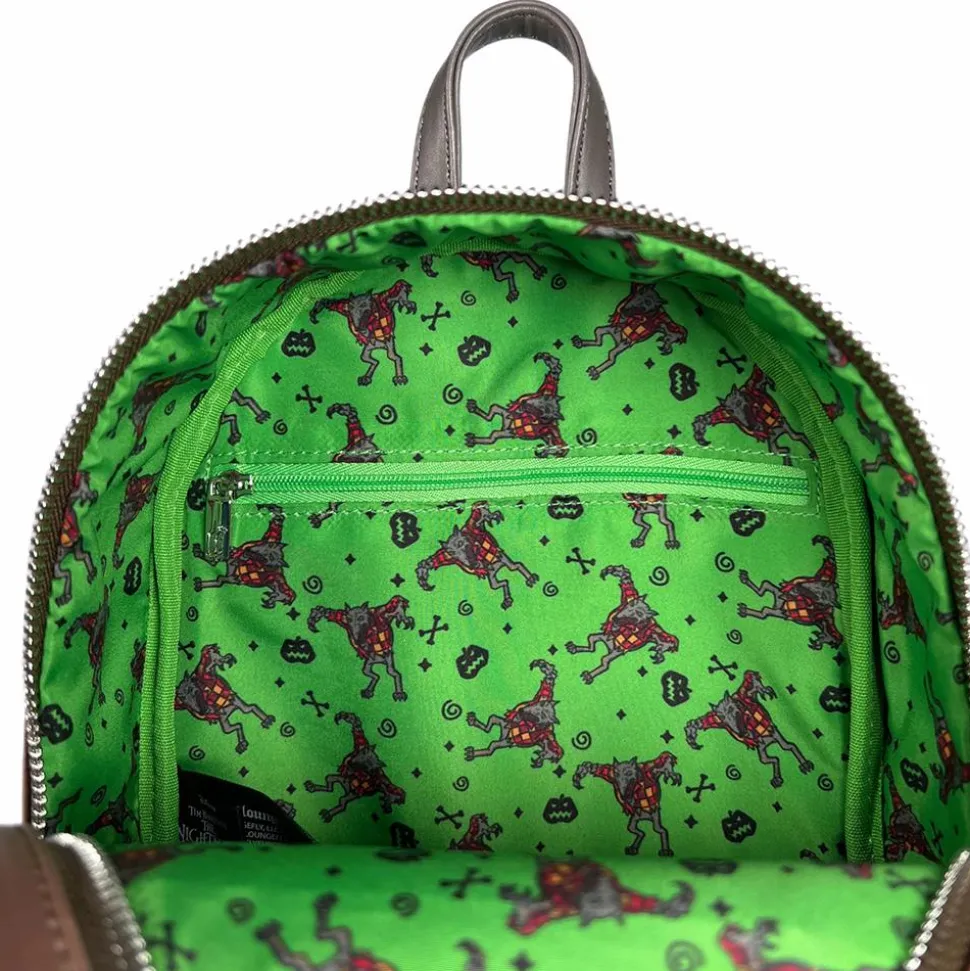 The Nightmare Before Christmas - Wolfman Cosplay Glow in the Dark 10" Faux Leather Mini Backpack